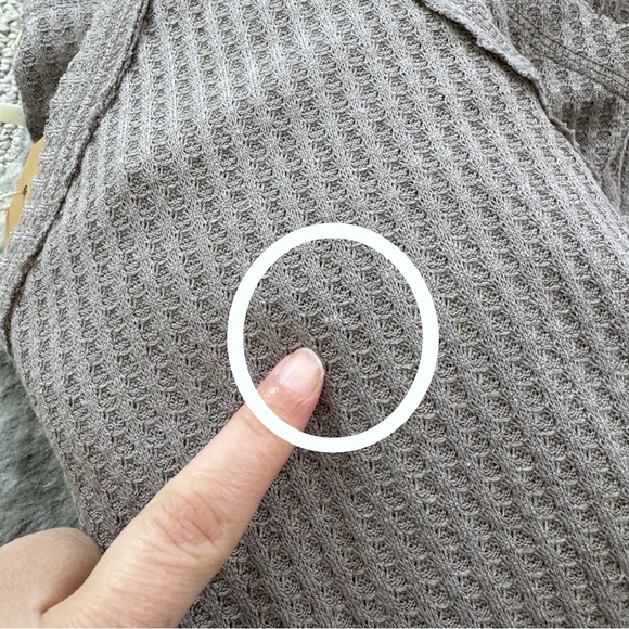 NWT Kori Waffle Knit Boho Top - Picture 8 of 11